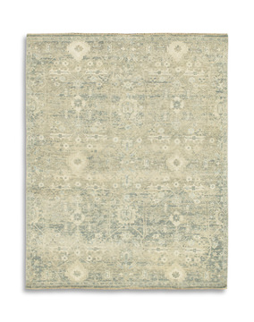 Hand Knotted Area Rug - 7′8″ X 9′8″