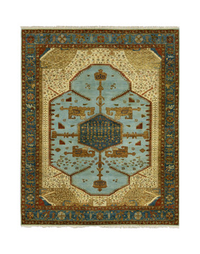 Hand Knotted Area Rug - 8′1″ x 10′0″