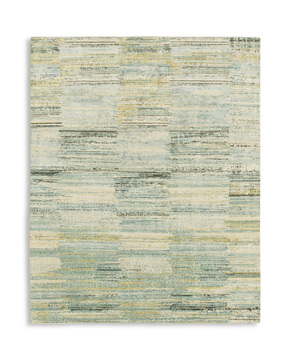 Hand Knotted Area Rug - 7′10″ x 9′9″