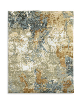 Hand Knotted Area Rug - 8′0″ X 9′11″