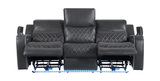 Jewels Power Reclining Sofa - Charcoal thumbnail 6