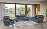 Jewels Power Reclining Sofa - Charcoal thumbnail 8