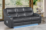 Jewels Power Reclining Sofa - Charcoal thumbnail 14