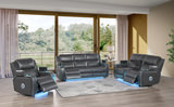 Jewels Power Reclining Sofa - Charcoal thumbnail 9