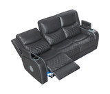 Jewels Power Reclining Sofa - Charcoal thumbnail 10
