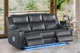 Jewels Power Reclining Sofa - Charcoal thumbnail 13