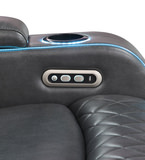 Jewels Power Reclining Loveseat With Console - Charcoal thumbnail 12
