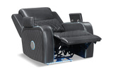 Jewels Power Recliner - Charcoal thumbnail 5