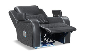 Jewels Power Recliner - Charcoal
