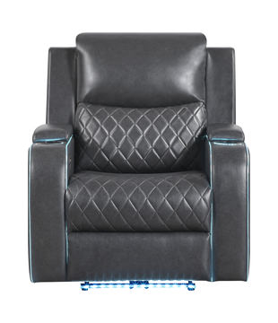Jewels Power Recliner - Charcoal