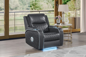 Jewels Power Recliner - Charcoal