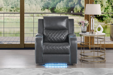 Jewels Power Recliner - Charcoal