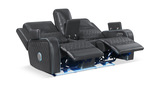 Jewels Power Reclining Loveseat With Console - Charcoal thumbnail 5