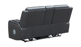 Jewels Power Reclining Loveseat With Console - Charcoal thumbnail 3