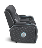 Jewels Power Reclining Loveseat With Console - Charcoal thumbnail 4