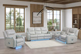 Jewels Power Reclining Sofa - Ice thumbnail 8