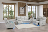 Jewels Power Reclining Sofa - Ice thumbnail 11