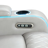 Jewels Power Reclining Sofa - Ice thumbnail 15