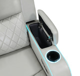 Jewels Power Reclining Sofa - Ice thumbnail 17
