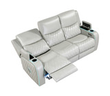 Jewels Power Reclining Sofa - Ice thumbnail 7