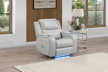 Jewels Power Recliner - Ice
