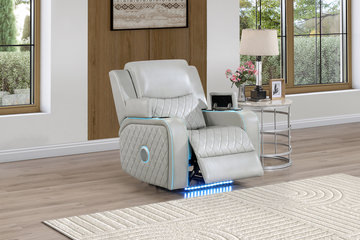 Jewels Power Recliner - Ice