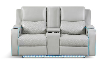 Jewels Power Reclining Loveseat With Console