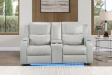 Jewels Power Reclining Loveseat With Console thumbnail 8