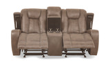 Harmony Reclining Loveseat With Console - Sand thumbnail 4