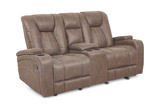 Harmony Reclining Loveseat With Console - Sand thumbnail 2