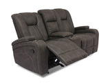 Harmony Reclining Loveseat With Console - Charcoal thumbnail 3