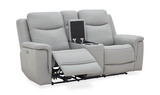 Penny Leather Power Reclining Loveseat With Console thumbnail 5