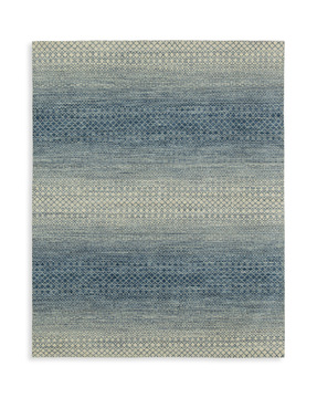 Rainbow Hand Knotted Area Rug - 7′9″ X 9′9″