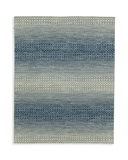 Rainbow Hand Knotted Area Rug - 7′9″ X 9′9″ thumbnail 1