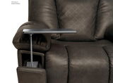 Eddie Leather Immersive Sound Power Lift Chair  - Smoke thumbnail 10