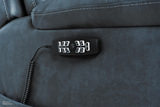 Eddie Leather Immersive Sound Power Lift Chair - Slate thumbnail 12