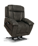 Eddie Leather Immersive Sound Power Lift Chair  - Smoke thumbnail 2