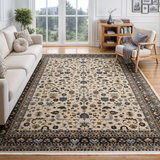 Eliana Mahal Ivory/Charcoal Area Rug - 5′3″ X 7′6″ thumbnail 2