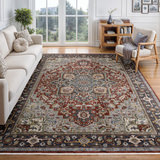 Eliana Medallion Ruby Area Rug - 5′3″ x 7′6″ thumbnail 4