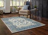 Heritage Ivory/Blue Traditions Area Rug - 7′7″ X 10′10″ thumbnail 4