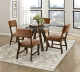 Marilyn Dining Table With 4 Chairs - Rust thumbnail 2