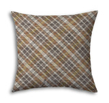 Se3 Plaid Washable 22″ Pillow - Earth thumbnail 1