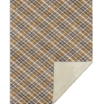Se3 Plaid Washable Blanket - Earth