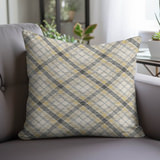 Se3 Plaid Washable 22″ Pillow - Granite thumbnail 2