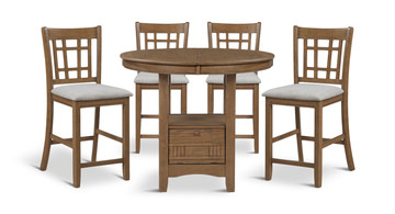 Charles Counter Table With 4 Counter Stools