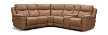 Sawyer 6 Piece Reclining Sectional - Copper