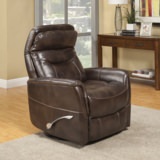 Gemini Swivel Glider Recliner - Truffle  thumbnail 7