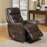 Gemini Swivel Glider Recliner - Truffle  thumbnail 5