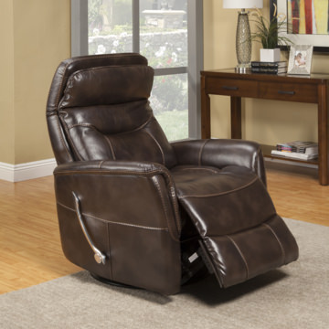 Gemini Swivel Glider Recliner - Truffle 