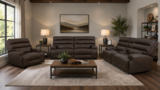 Remington Leather Power Sofa With Console  thumbnail 3